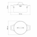 Ver imagem 3 de Caçarola Funda Corpo Triplo Tramontina Grano 62144240 Inox Cromado 62144240