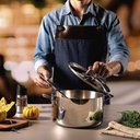 Ver imagem 7 de Caçarola Funda Corpo Triplo Tramontina Grano 62144240 Inox Cromado 62144240