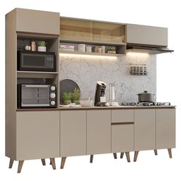 Armário de Cozinha Completa 260cm Nice Madesa 01 - 2