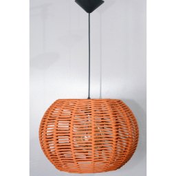 Pendente Luminária Lustre Teto Bola Grande Corda 41x28 com Fio - 5