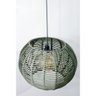 Pendente Luminária Lustre Teto Bola Grande Corda 41x28 com Fio - 1