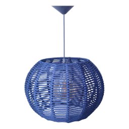 Pendente Luminária Lustre Teto Bola Grande Corda 41x28 com Fio - 8