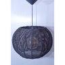Pendente Luminária Lustre Teto Bola Grande Corda 41x28 com Fio - 3