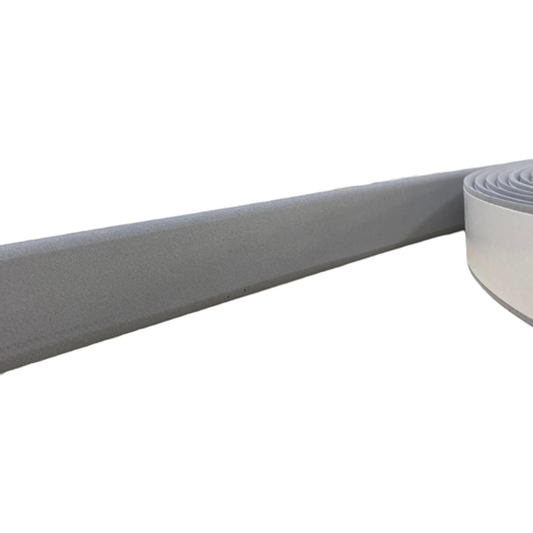 Moldura Roda Meio Ripado Eva Adesivo Saturno 3,5cmx5mm 5mts - Cinza