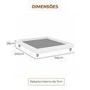 Ver imagem 3 de Cama Casal Japonesa 156cm Pés Madeira Haru Factor Off White - Sallar Home