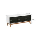 Ver imagem 3 de Rack Kappesberg 3 Portas 3d Branco/preto 136cm