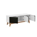 Ver imagem 5 de Rack Kappesberg 3 Portas 3d Branco/preto 136cm
