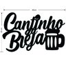 Painel Decorativo Cantinho Da Cerveja Mdf Breja Preto Fos. - 3