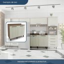 Ver imagem 7 de Balcão para Cozinha 2 Portas Evolution Plus Marrom/Tannat/Legno Crema