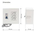 Ver imagem 5 de Protetor com 3 Tomadas 10a Disj + Dps 8ka 127v Margirius Voltagem:110v