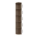 Ver imagem 5 de Estante Livreiro de Canto Cantoneira Evolution Plus 201,5cm Marrom