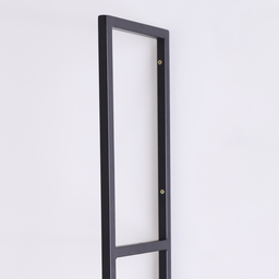 Estrutura para Prateleira 2 Niveis Estilo Industrial 65x18 Metal Preto - 3