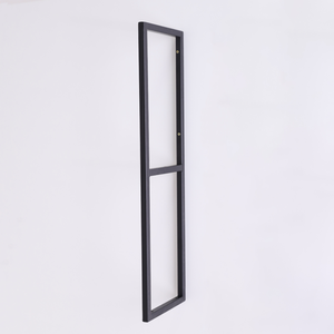 Estrutura para Prateleira 2 Niveis Estilo Industrial 65x18 Metal Preto