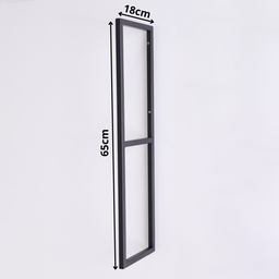 Estrutura para Prateleira 2 Niveis Estilo Industrial 65x18 Metal Preto - 5