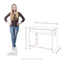 Ver imagem 3 de Escrivaninha Slim 2 Gavetas 90cm Branco Absoluto