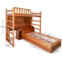 Ver imagem 4 de Treliche Reto Conjugado Madeira maciça com Baú