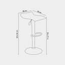 Ver imagem 3 de Conjunto 2 Banquetas Alta Giratória com Altura Regulável Recouro Belo Horizonte 