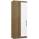 Ver imagem 1 de Guarda Roupa de Canto Reto Modulado 90cm 1 Porta Paris Luciane Móveis