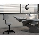 Ver imagem 2 de Cadeira Escritório Mocho Giratória Encosto Fidler p/ Clinica/laboratório/dentista