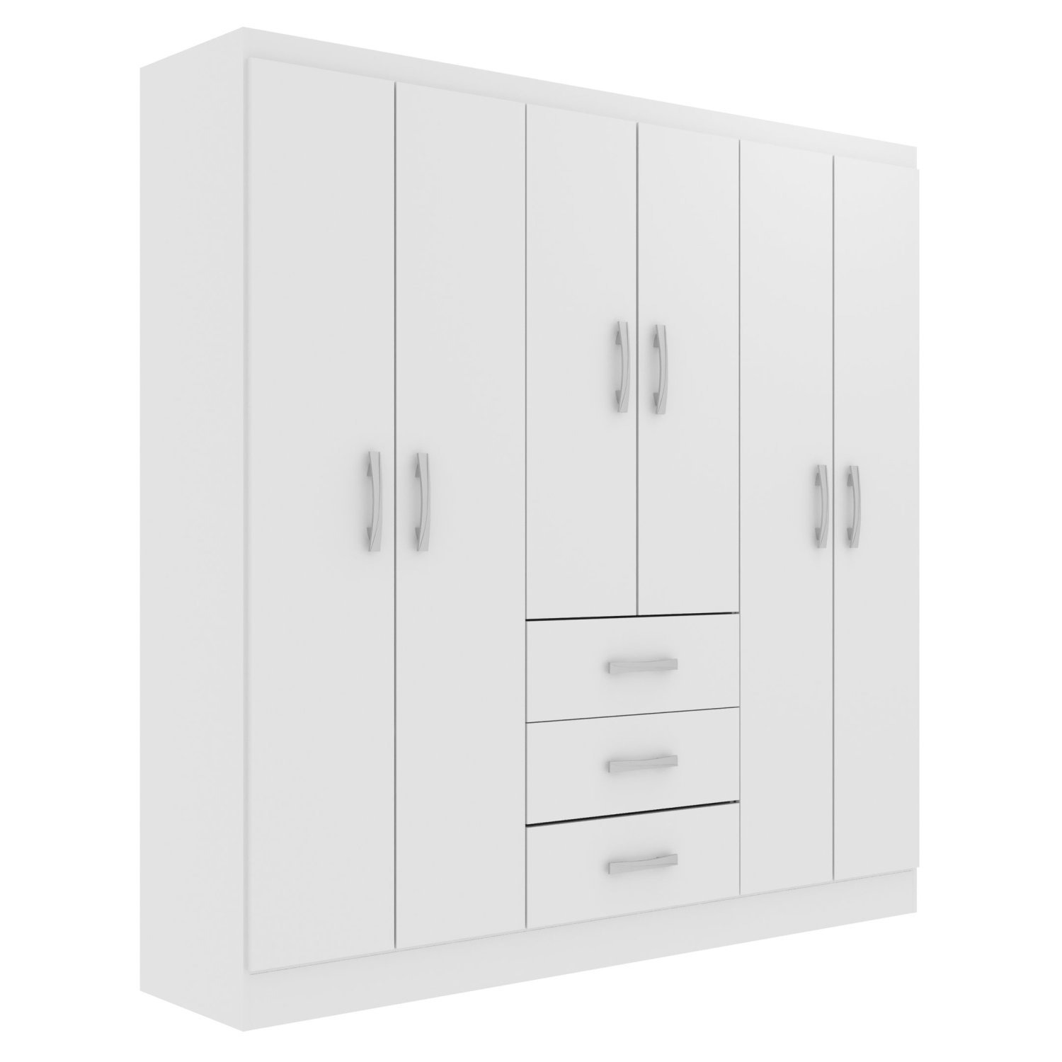 Guarda Roupa Casal 6 Portas 3 Gavetas Sevilha  - 5