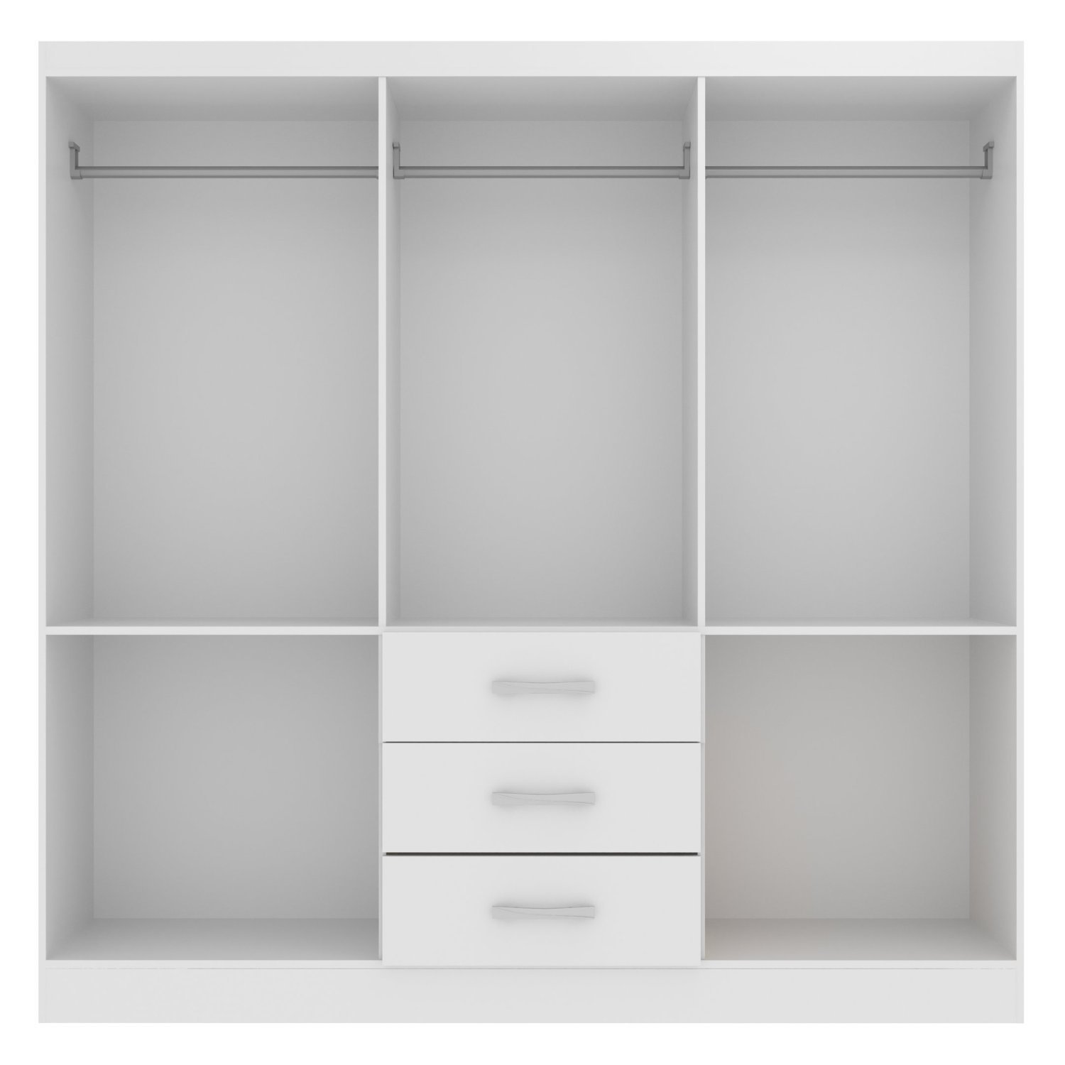 Guarda Roupa Casal 6 Portas 3 Gavetas Sevilha  - 3
