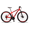Bicicleta Aro 29 Suspensão Dianteira Bike Aço 21 Marchas Freio a Disco:vermelho Ferrari - 1