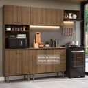 Ver imagem 1 de Armário de Cozinha Compacta 235cm Rustic Gourmet Madesa Xc03 Rustic