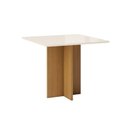 Ver imagem 2 de Mesa Jantar Lana Canto Reto 90cm Cinamomo/Off White Henn