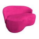 Ver imagem 3 de Kit Namoradeira + Poltrona Decorativa Beatriz Orgânica Veludo Rosa Pink