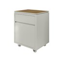 Ver imagem 7 de Conjunto de Escritório Office 3 Peças Mesa Gaveteiro Balcão Oslo Cor: Fendi e Freijó