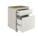 Ver mais imagens de Conjunto de Escritório Office 3 Peças Mesa Gaveteiro Balcão Oslo Cor: Fendi e Freijó