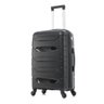 Mala de Viagem Media em Polipropileno Algarve Preto Rodinha simples SEANITE - 2
