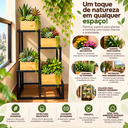 Ver imagem 2 de Floreira 4 Andares Vaso Planta Flores Jardineira Jardim de Chão Ferro Reforçada