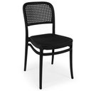Ver imagem 4 de Conjunto Mesa de Jantar Redonda Majestic 70cm Branca com 2 Cadeiras Roma - All Black