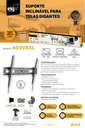 Ver imagem 7 de Suporte Inclinável de Parede para TV 55 a 100 Polegadas até 75kg Vesa 900x600 Elg A03V8XL