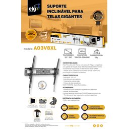 Suporte Inclinável P/ Tv 55''-100'' até 75kg - Elg - 6