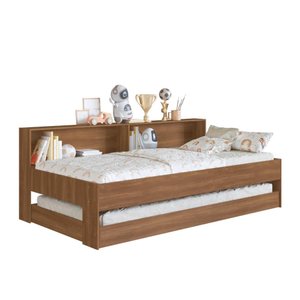 Cama Solteiro com Cama Auxiliar Art In Móveis San Diego Marrom
