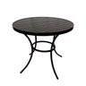 Mesa em Alumínio para Jardim Nobre Black Espresso Móveis - 1