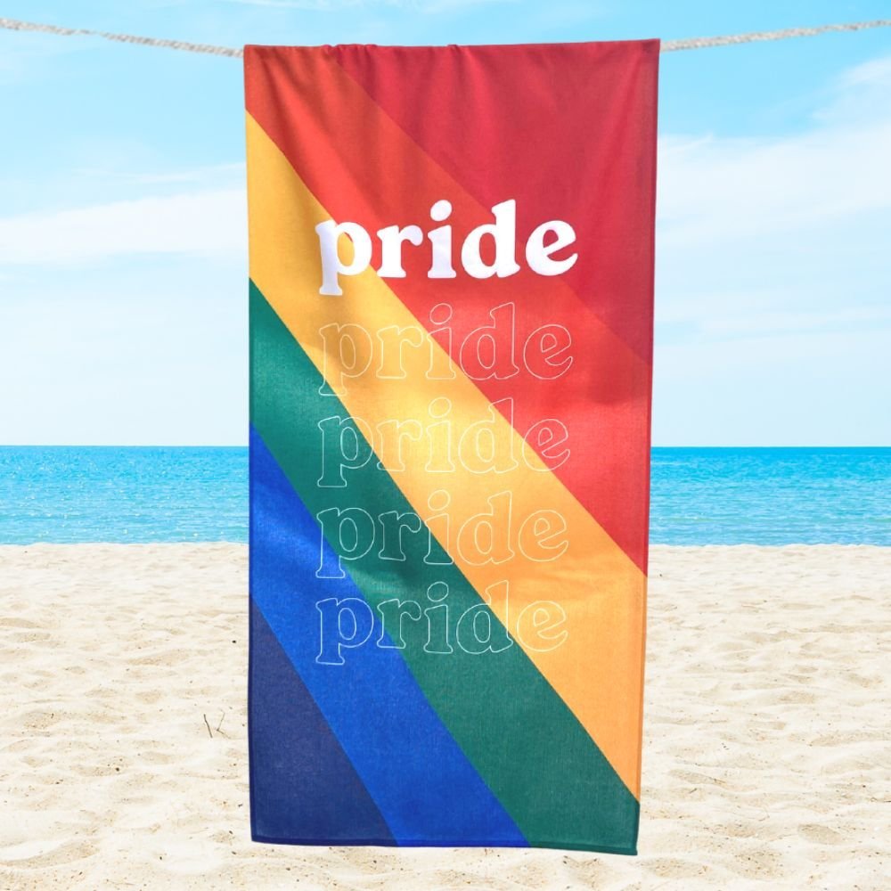 Toalha Praia ou Piscina Algodão Gigante Aveludada Brisa:pride - 3