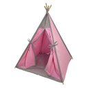 Ver imagem 1 de Cabana Pet Camping Cachorro Gato - Algodão Liso - 70x70x84cm - Rosa