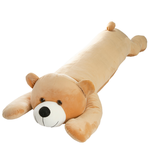 Xuxão Travesseiro de Corpo com Pelúcia Satin Urso Caramelo Maciez e Aconchego