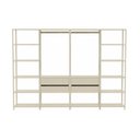 Ver imagem 2 de Guarda-Roupa Closet Modulado Siena 264cm 4 Gavetas 2 Cabideiros e 12 Prateleiras Yescasa Off White