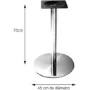Ver imagem 2 de Base de Mesa Georgia em Inox - 22937