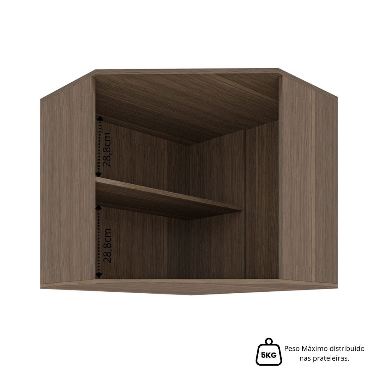Armário Aéreo para Cozinha 1 Porta 90° Evolution Plus   - 3