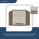 Ver imagem 5 de Armário Aéreo para Cozinha 1 Porta 90° Evolution Plus  