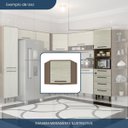 Ver imagem 6 de Balcão para Cozinha 1 Porta 90° Evolution Plus Marrom/Tannat/Legno Crema