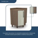 Ver imagem 5 de Balcão para Cozinha 1 Porta 90° Evolution Plus Marrom/Tannat/Legno Crema