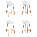 Ver imagem 2 de Conjunto 4 Banquetas para Cozinha Clarice Bege/Nude