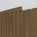 Ver imagem 3 de Kit Cabeceira King Painel Ripado Eva 20 Ripas de 1,1 Metros Nogueira Natural com Acabamento Superior