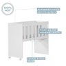Mini Berço Rubi Multifuncional com Colchão Tigus Branco - 4